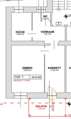 2-Zimmer-Wohnung kaufen in Wien – 48,02 m², € 155.000 – Bild 21 von 21