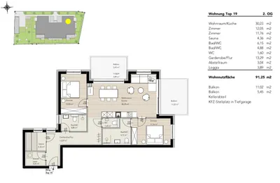 3-Zimmer-Wohnung kaufen in Liezen – 91,41 m², € 1.371.465 – Bild 3 von 3