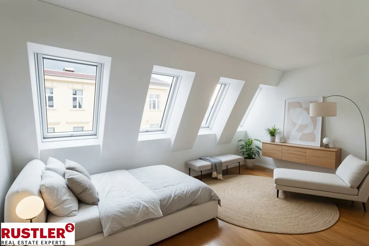 Moderne Dachgeschoss-Maisonette Wohnung mit Terrasse nähe Kutschkermarkt - Erstbezug! - Ansicht 2