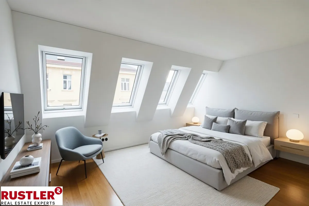 Moderne Dachgeschoss-Maisonette Wohnung mit Terrasse nähe Kutschkermarkt - Erstbezug! - Ansicht 3