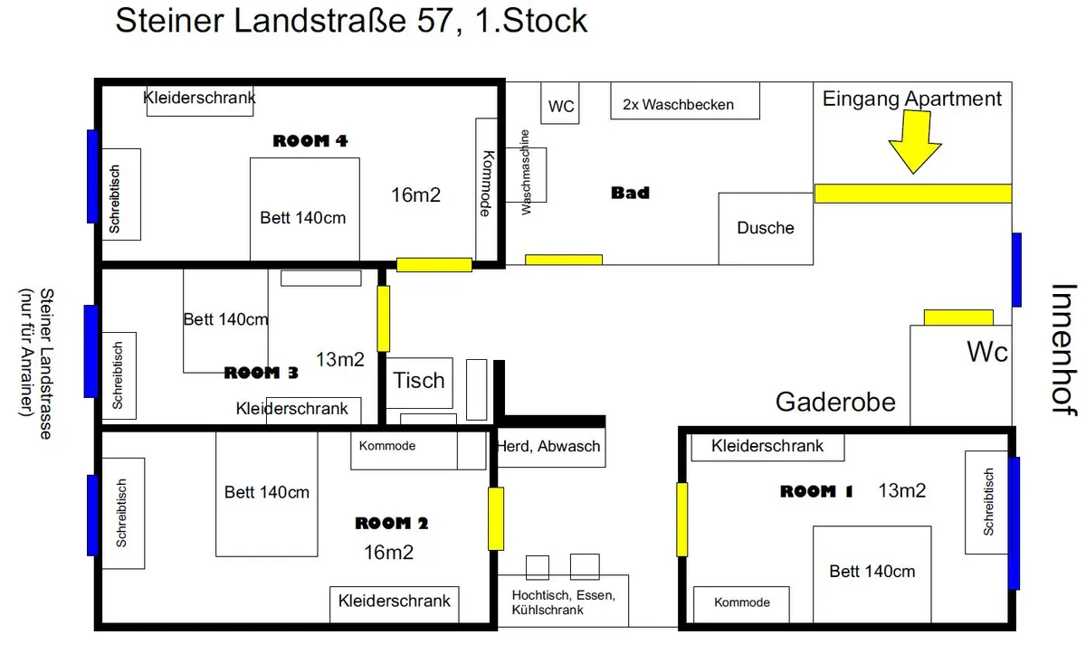 Top Studentenzimmer, Bestlage in Stein, Uni Nähe (All incl.) - Ansicht 2