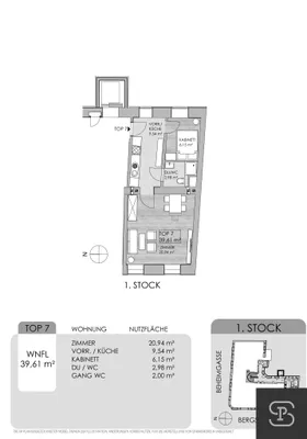 2-Zimmer-Wohnung kaufen in Wien – 39,61 m², € 239.000 – Bild 10 von 10