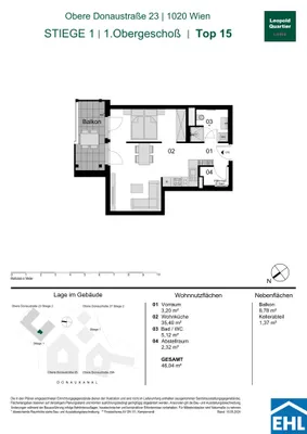 Immobilie kaufen in Wien – 46,04 m², € 402.000 – Bild 30 von 30