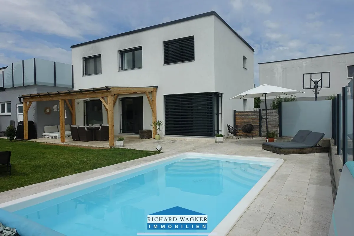 Wohnhausneubau Niedrigstenergiehaus in Aschach an der Steyr - Widok 3