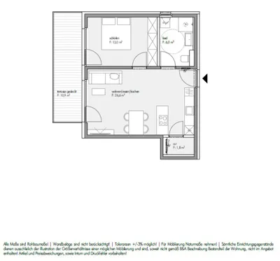 2-Zimmer-Wohnung kaufen in Innsbruck – 47,4 m², € 479.000 – Bild 5 von 5