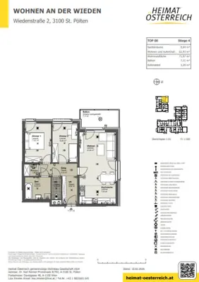3-Zimmer-Wohnung mieten in Sankt Pölten – 71,57 m², € 905 – Bild 11 von 13