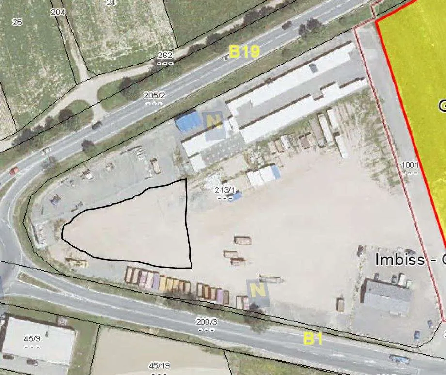 5.000 m² Lagerplatz Bez. Tulln - Sieghartskirchen B1 B19 Autobahn A1 A21 A22 im Bauland Betriebsgebiet - Abstellplatz befestigt 3441 Einsiedl WPS Sieghartskirchen Lagerplatz LKW Abstellplatz Zwischenlager - Ansicht 3
