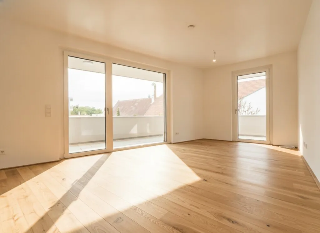 FLORIANI - Quartier am Tullnerfeld - Stilvolle Eckwohnung mit großem Balkon - Viele Extras für ihr Wohlbefinden - PROVISIONSFREI - Bahnhof Tullnerfeld in der Nähe - Ansicht 3