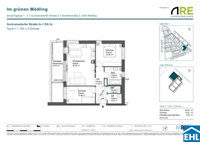3-Zimmer-Wohnung kaufen in Mödling – 68,55 m², € 467.500 – Bild 9 von 9
