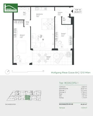 3-Zimmer-Wohnung kaufen in Wien – 66,66 m², € 444.000 – Bild 20 von 20