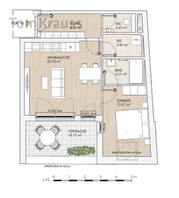 2-Zimmer-Wohnung kaufen in Wien – 53,18 m², € 611.800 – Bild 13 von 16