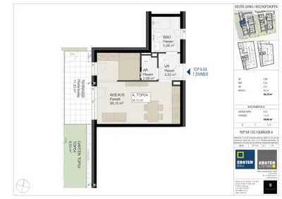 1-Zimmer-Wohnung kaufen in Sankt Johann im Pongau – 36,72 m², € 220.000 – Bild 19 von 20