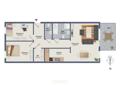 3-Zimmer-Wohnung kaufen in Graz – 72,89 m², € 279.000 – Bild 22 von 22