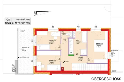 4-Zimmer-Haus mieten in Sankt Pölten Land – 107,57 m², € 1.166 – Bild 3 von 10