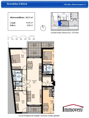3-Zimmer-Wohnung mieten in Wien – 84 m², € 2.039 – Bild 11 von 11