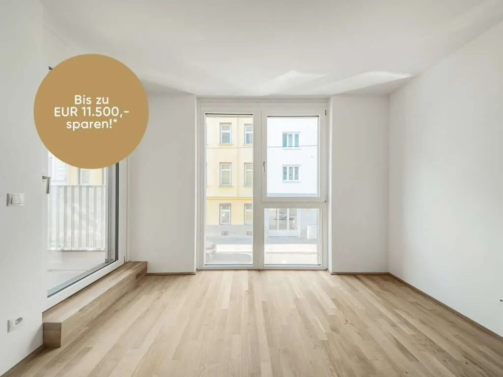 ERSTBEZUG >> bodentiefe Fenster in westseitiger Anlegerwohnung mit Loggia >> TOP LAGE - Ansicht 2