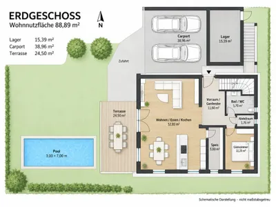 5-Zimmer-Haus kaufen in Klagenfurt – 175 m², € 695.000 – Bild 10 von 11