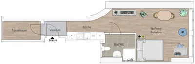 1-Zimmer-Wohnung mieten in Wien – 35 m², € 629 – Bild 9 von 9