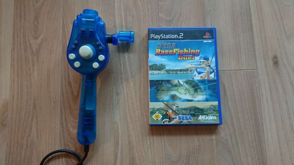 Sega Bass Fishing Duel inkl. Thrustmaster Fishing Rod - PS2, € 20