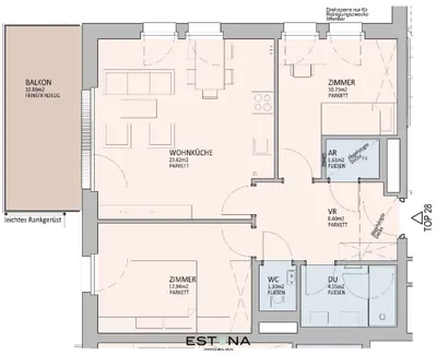 3-Zimmer-Wohnung kaufen in Wien – 62,6 m², € 630.000 – Bild 10 von 10