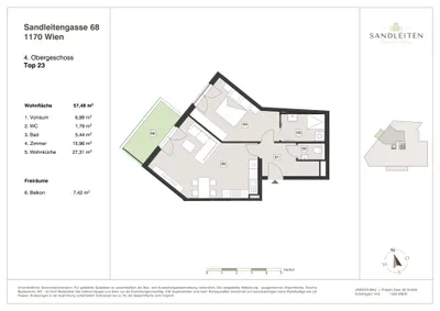 2-Zimmer-Wohnung kaufen in Wien – 57,48 m², € 449.000 – Bild 16 von 16
