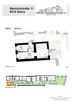 1-Zimmer-Wohnung mieten in Deutschlandsberg – 33,33 m², € 373 – Bild 2 von 2