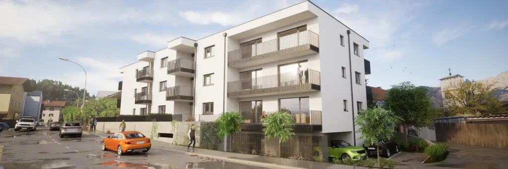 Provisionsfrei in Wattens: Neubau-2-Zimmer-Gartenwohnung mit Terrasse, Fernwärme & Solaranlage - Ansicht 2