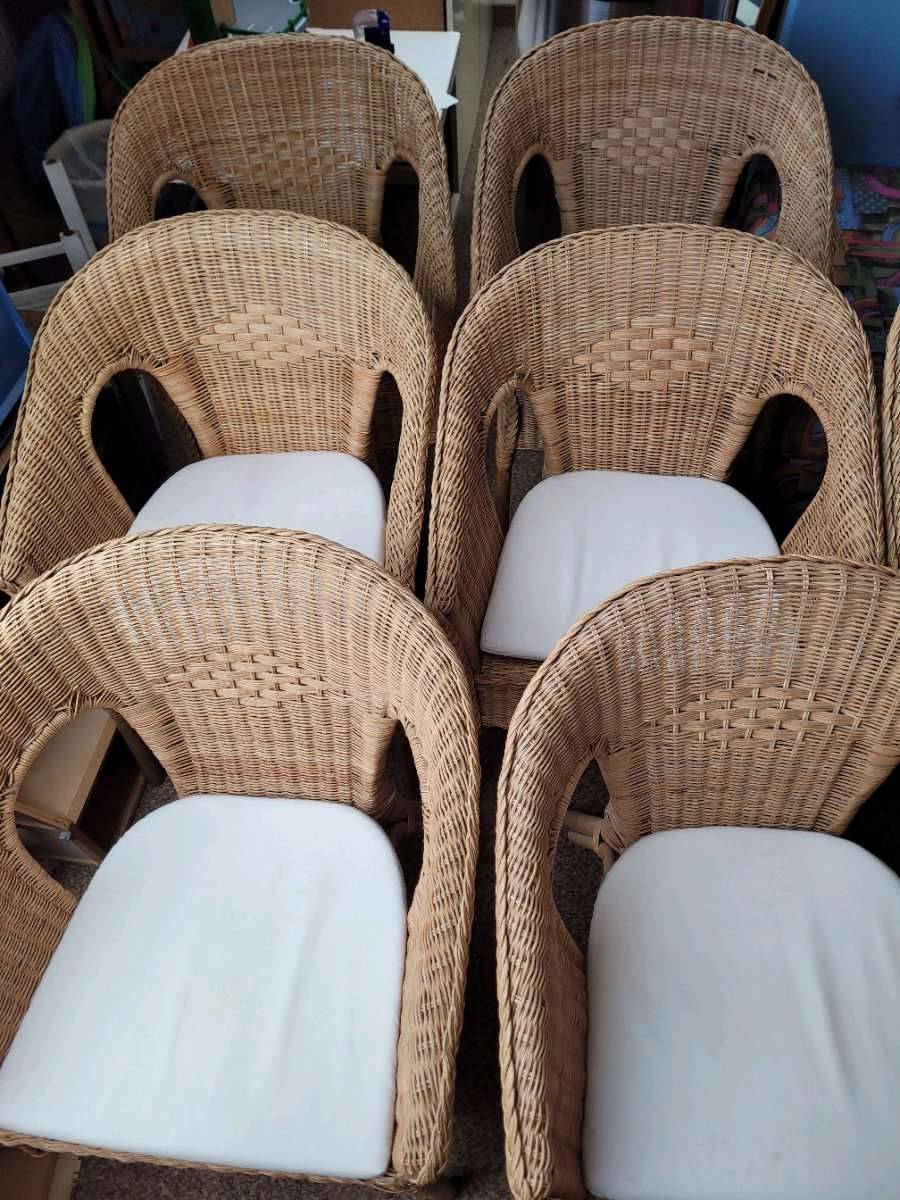 6 Stck IKEA AGEN Sessel (Rattan/ Bambus),  120,- (1090 Wien) - willhaben