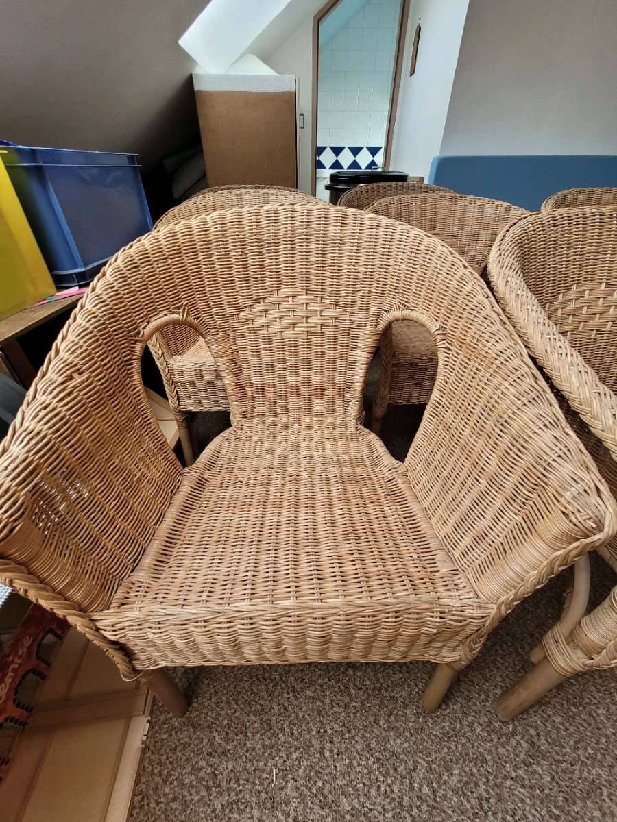 6 Stck IKEA AGEN Sessel (Rattan/ Bambus),  120,- (1090 Wien) - willhaben