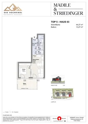 2-Zimmer-Wohnung kaufen in Feldkirchen – 44,27 m², € 357.000 – Bild 4 von 4