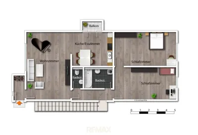 3-Zimmer-Wohnung kaufen in Wels-Land – 73 m², € 190.000 – Bild 9 von 10