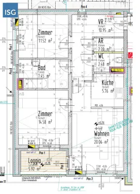 3-Zimmer-Wohnung mieten in Ried im Innkreis – 81 m², € 782 – Bild 2 von 2