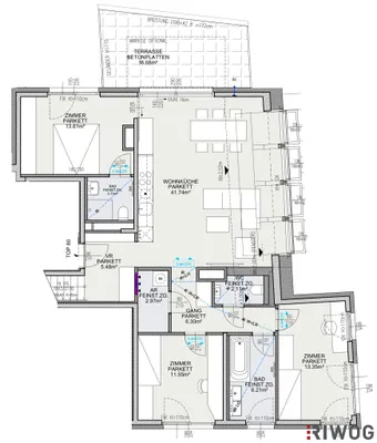 4-Zimmer-Wohnung kaufen in Wien – 108,11 m², € 1.090.800 – Bild 54 von 55