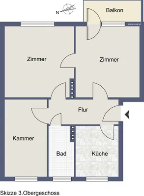 3-Zimmer-Wohnung kaufen in Salzburg Stadt – 66,27 m², € 209.900 – Bild 5 von 5