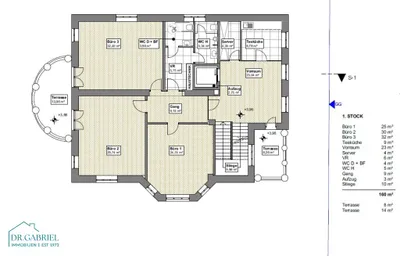 13-Zimmer-Haus mieten in Wien – 666 m², € 15.950 – Bild 9 von 10