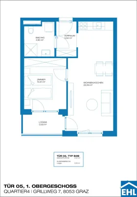 2-Zimmer-Wohnung mieten in Graz – 32,44 m², € 549 – Bild 11 von 11