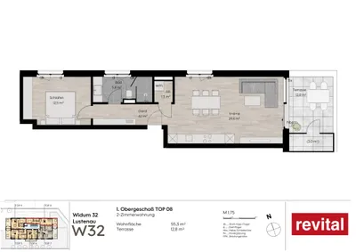 2-Zimmer-Wohnung kaufen in Dornbirn – 55 m² – Bild 4 von 9