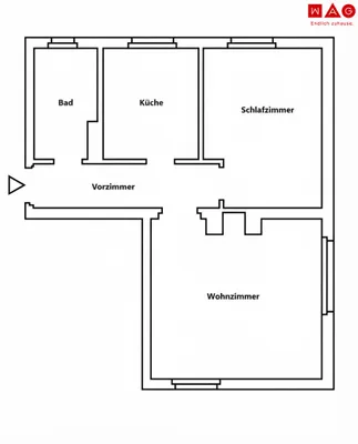 2-Zimmer-Wohnung mieten in Leoben – 55,99 m², € 468 – Bild 9 von 9