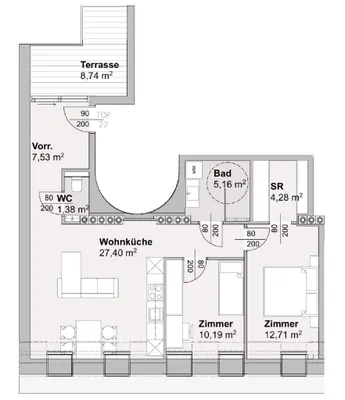 3-Zimmer-Wohnung kaufen in Wien – 68,65 m², € 498.000 – Bild 7 von 7