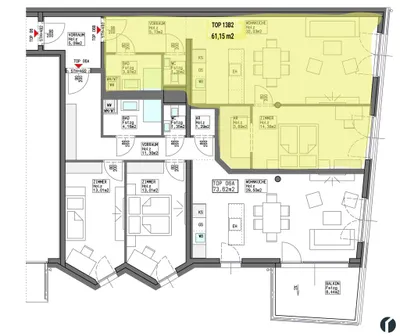 2-Zimmer-Wohnung kaufen in Tulln – 61,15 m², € 348.000 – Bild 12 von 19