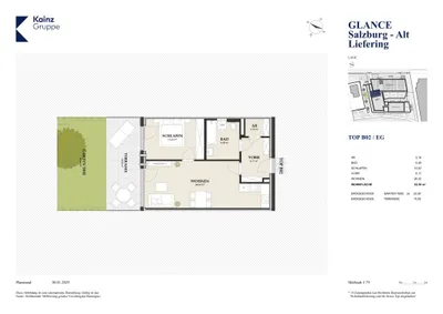 2-Zimmer-Wohnung kaufen in Salzburg Stadt – 53,14 m², € 416.500 – Bild 9 von 9