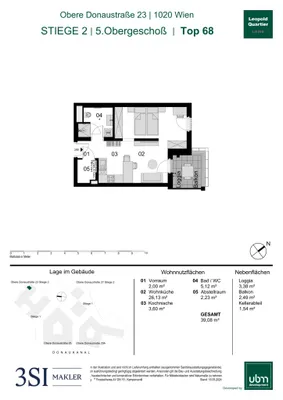 1-Zimmer-Wohnung kaufen in Wien – 39,08 m², € 415.000 – Bild 24 von 24