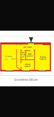2-Zimmer-Wohnung mieten in Wien – 45 m², € 650