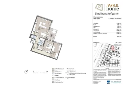 3-Zimmer-Wohnung kaufen in Mistelbach – 78,55 m², € 449.000 – Bild 1 von 10