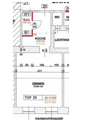 1-Zimmer-Wohnung mieten in Wien – 29 m², € 750 – Bild 7 von 7