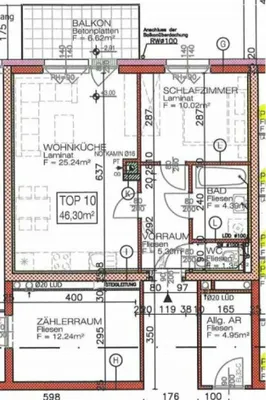 2-Zimmer-Wohnung mieten in Wiener Neustadt Land – 46,3 m², € 713 – Bild 8 von 8