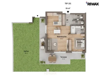 2-Zimmer-Wohnung kaufen in Wien – 64,32 m², € 549.900 – Bild 8 von 8