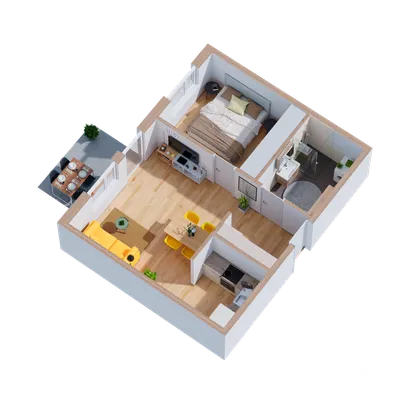 2-Zimmer-Wohnung mieten in Perg – 44,81 m², € 640 – Bild 6 von 6