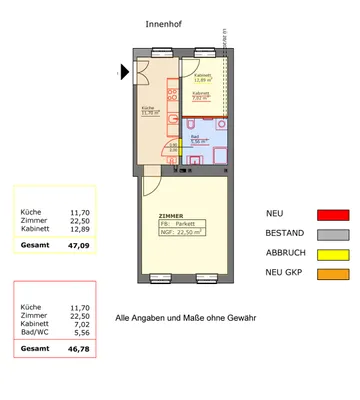 2-Zimmer-Wohnung kaufen in Wien – 46,78 m², € 249.000 – Bild 8 von 8