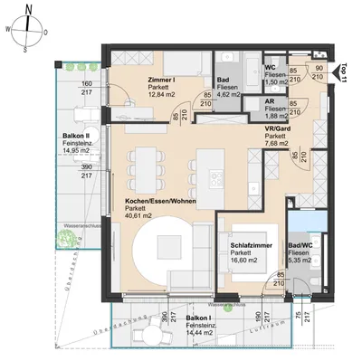 3-Zimmer-Wohnung kaufen in Mödling – 89 m², € 770.000 – Bild 8 von 8
